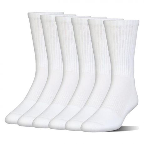 Under Armour Charged Cotton 2.0 Crew Socks - 6 Pack Tactical Reviews ...
