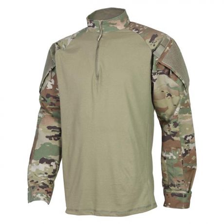 Men's TRU-SPEC Scorpion OCP 1/4 Zip Combat Shirt 1653 Photo
