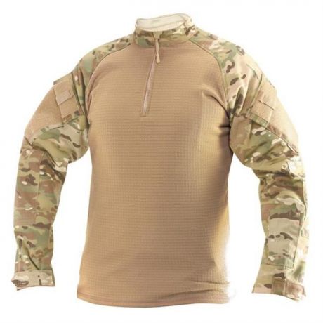 Men's TRU-SPEC Poly / Spandex Ripstop 1/4 Zip Winter Combat Shirts ...