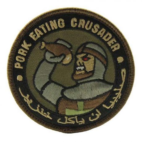 Mil-Spec Monkey Pork Eating Crusader Patch Photo