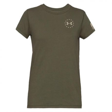 Women's Under Armour Freedom Flag Cotton T-Shirt Photo
