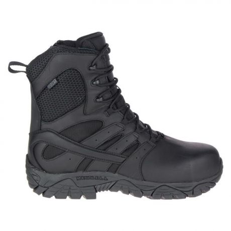 Men's Merrell 8" Moab 2 Tactical Response Composite Toe Side-Zip Waterproof Boots Photo