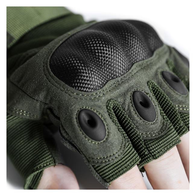 Mission Made Hellfox Tactical Gloves for Men Hard Knuckle Tech Friendly Fingertips for Military Outdoors